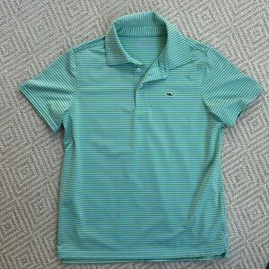 Vineyard Vines Sankaty boys performance striped polo
